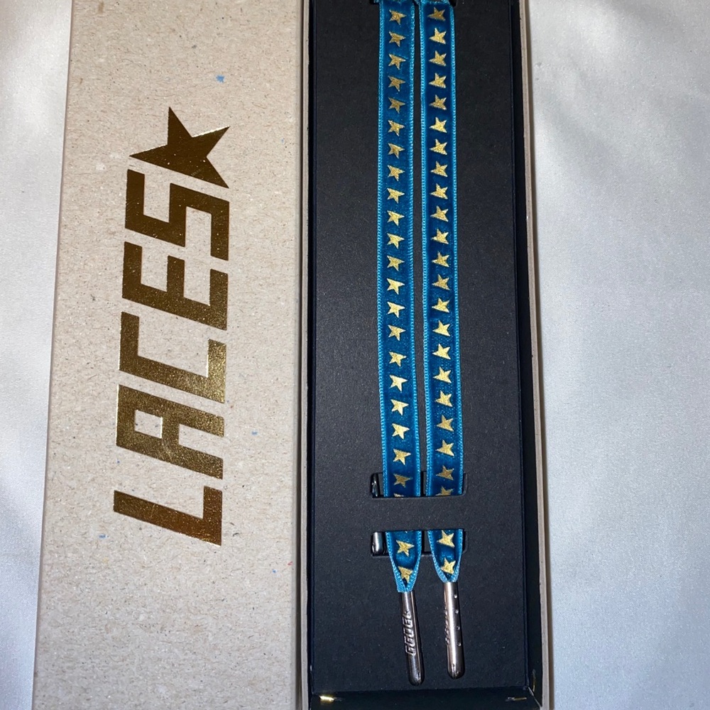 Women’s Golden Goose Green Star Velvet Laces